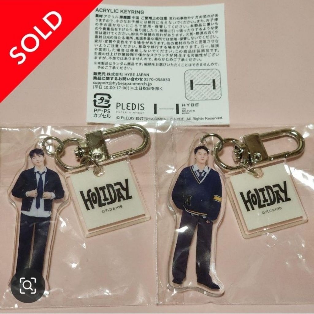 KEYRING KEYCHAIN MERCH HOLIDAY MINGYU WONWOO