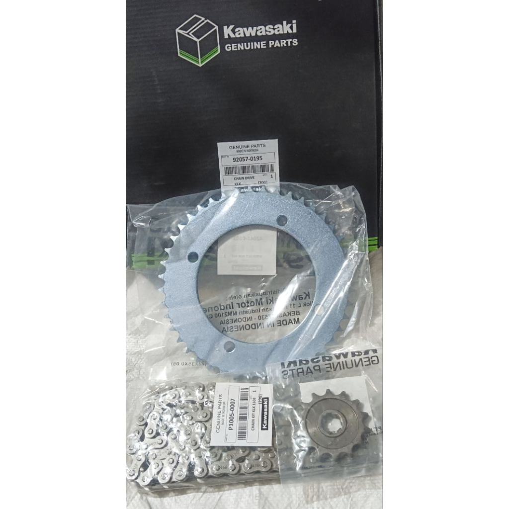 ชุดเกียร์โซ่ KLX 150 ชุดเกียร์หลังหน้า + โซ่ KLX 150