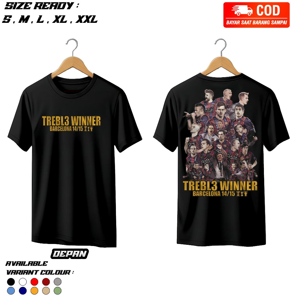 Gudangcollection Barcelona Treble Winner 2015 เสื้อฟุตบอล
