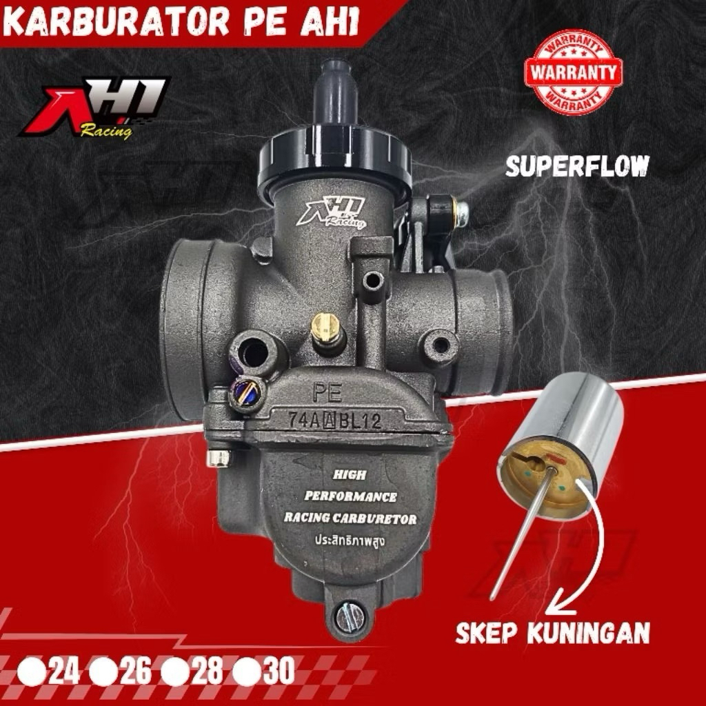 AH1 RACING CARBURETOR PE 24 PE 26 PE 28 AH1 RACING BRASS SKEP