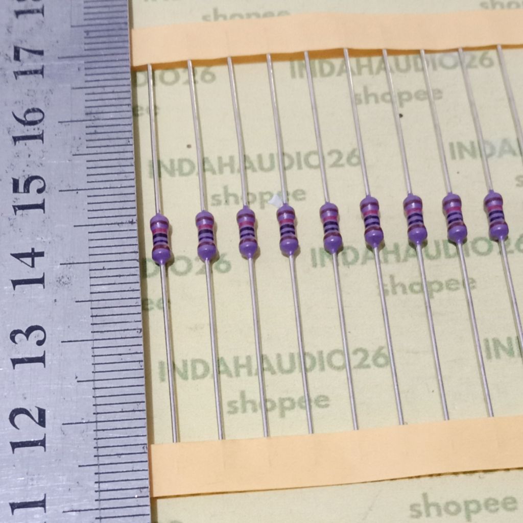 UNGU PURPLE 10K 1/4W 1% ทองแดงฟุตตัวต้านทาน 10 k 1/4 วัตต์ 10 กิโล โอห์ม 1/4 วัตต์ 1 เปอร์เซ็นต์ 10k