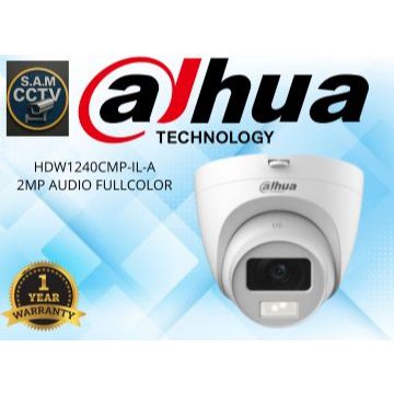 กล้องวงจรปิด IP Cam DAHUA Fullcolor ไมค์ในตัว 2MP ในร่ม IPC-HDW1239V-A-IL