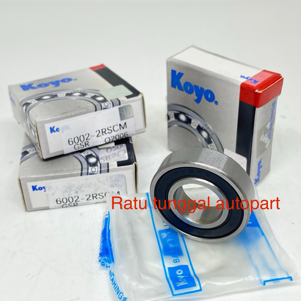 BEARING 6002 2RS KOYO หมวกยาง 6002-2RS 60022RS