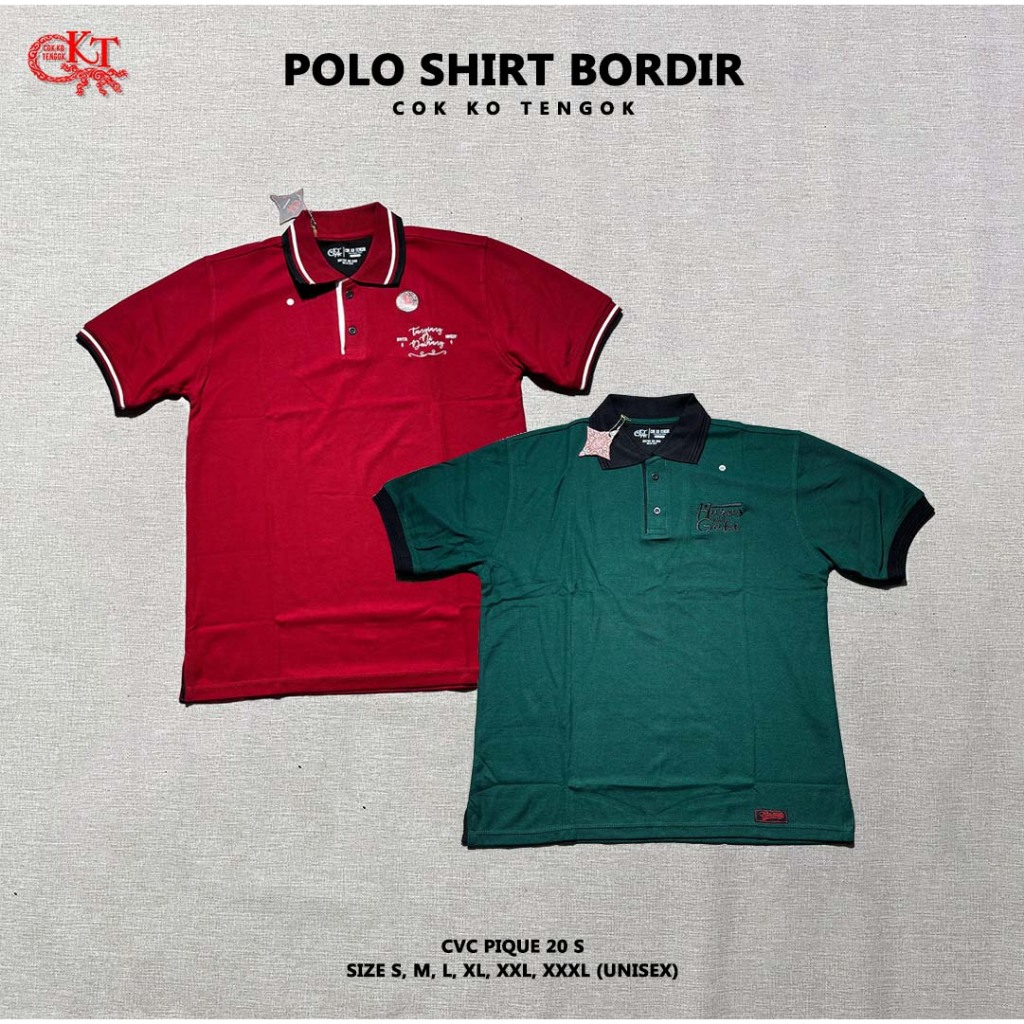 CKT เสื้อคอปก Cok Ko Tengok Polo เย็บปักถักร้อยเสื้อ Premium Batak เสื้อ