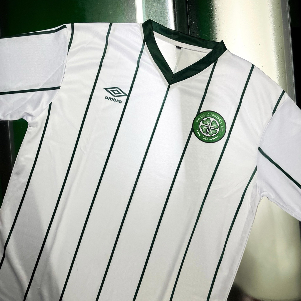 JERSEY RETRO CELTIC 1984 / JERSEY VINTAGE CELTIC / JERSEY CELTIC AWAY WHITE