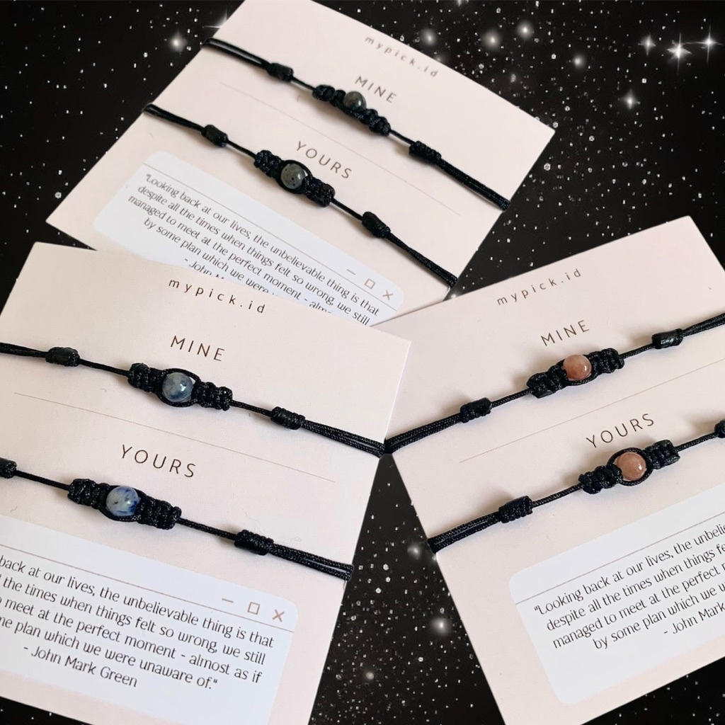 SPHERE COUPLE BRACELET FRIENDSHIP BRACELET COUPLE FRIENDSHIP BRACELET