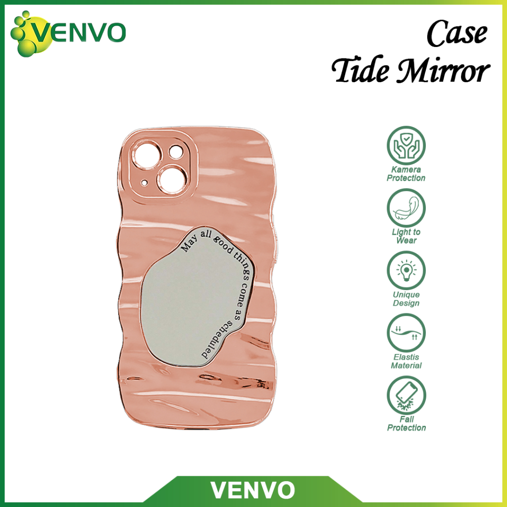 VENVO - VV57 เคส Tide Mirror Vivo V50 Lite Y04 4G Y29S Y04S