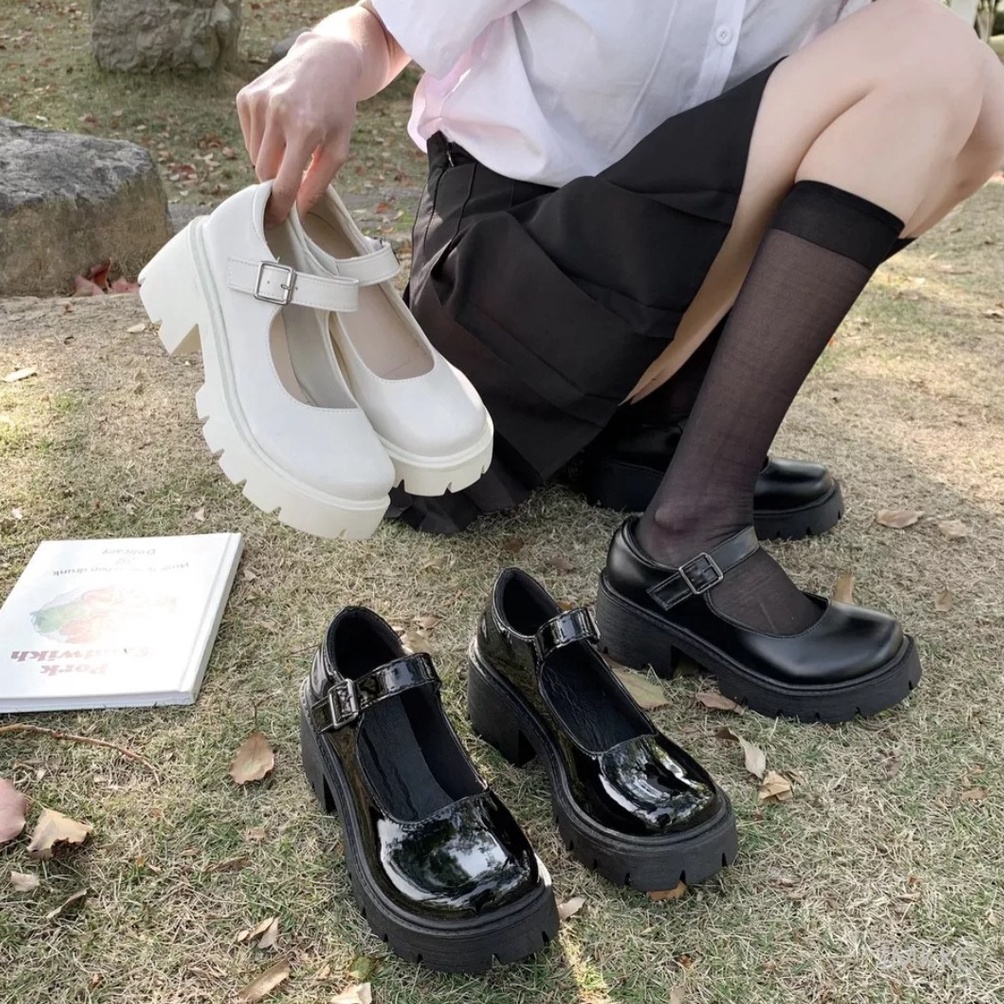 เท่มาก Platform Shoes Womens Fashion Lolita Mary Janes Shoes