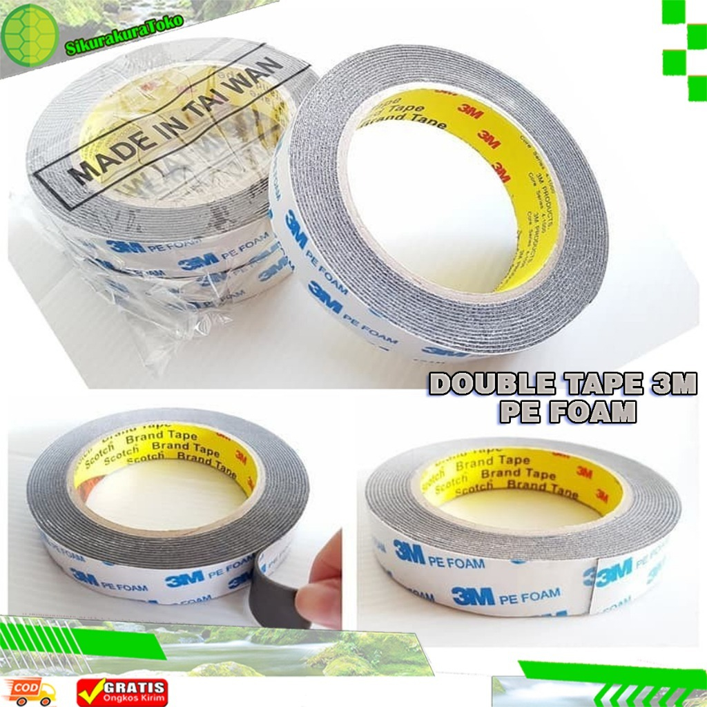 (sko) Double Tape Pe Foam 3M Reversible Tape BB Foam 20mm X 4m
