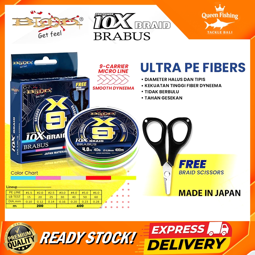สาย PE Blood 10x Braid Blood Brabus / Blood Brabus