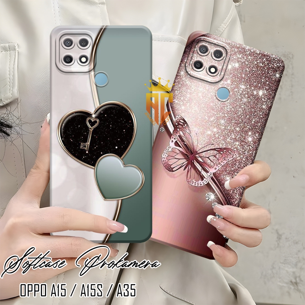 Softcase Prokamera OPPO A15 / A15S / A35 Lovely Motif - เคส Oppo a15 - เคส Hp [CP13]