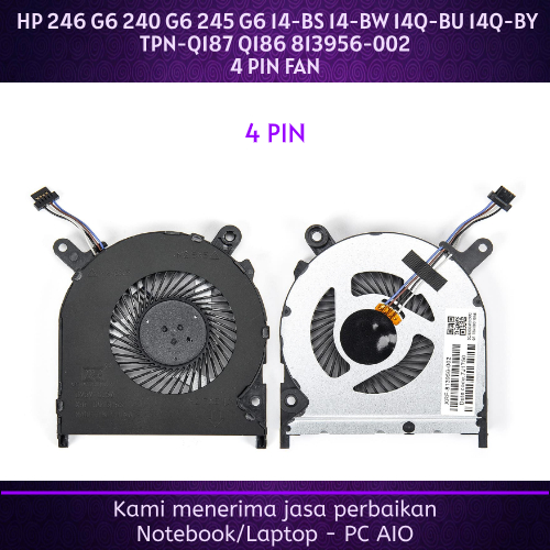 HP 246 G6 240 G6 245 G6 14-BS 14-BW 14Q-BU 14Q-BY TPN-Q187 Q186 4pin พัดลม Cooler