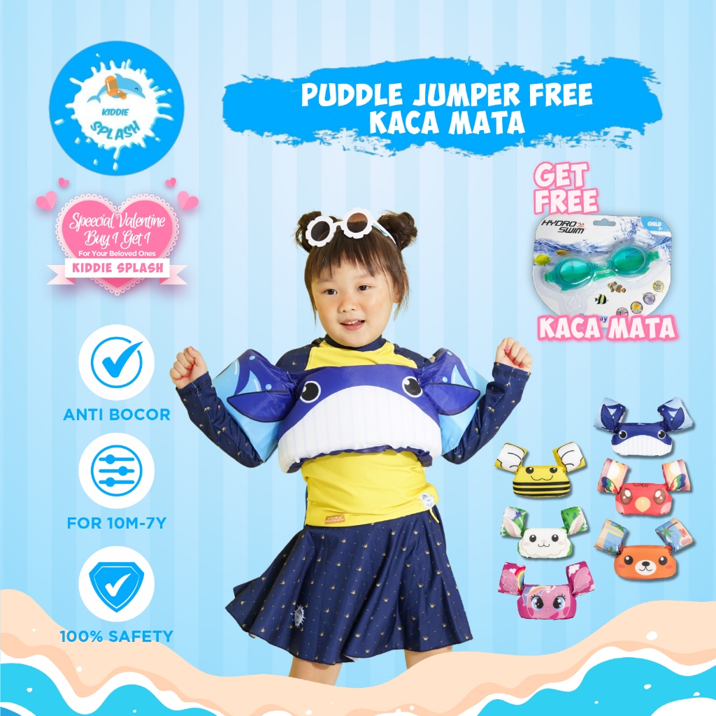 HIJAU Puddle Jumper ฟรีแว่นตาสีเขียว (ซื้อ 1 แถม 1)