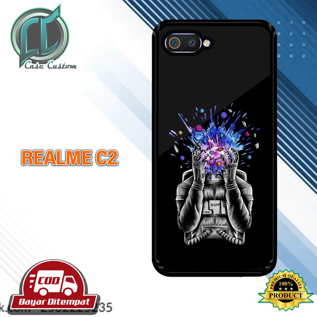 เคส HP REALME C2 ใช้งานได้สําหรับโทรศัพท์ทุกประเภท ยัง _เคสเงาล่าสุด _เคสแบบกําหนดเอง_ฮาร์ดเคส 2D Gl
