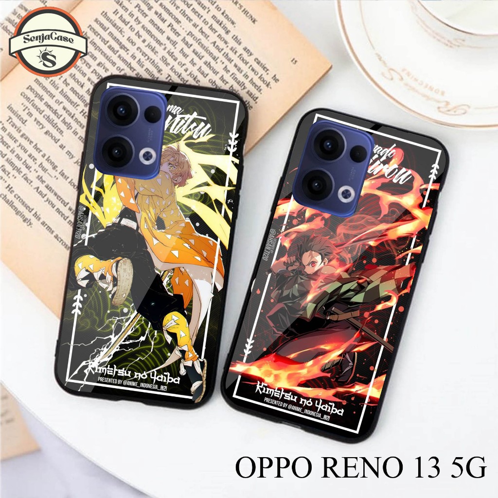 HP SENJACASE SOFTCASE GLASS TYPE 0PP0 RENO 13 5G ใหม่ล่าสุด - Silicone - เคสเคลือบเงา - เคส - ล่าสุด