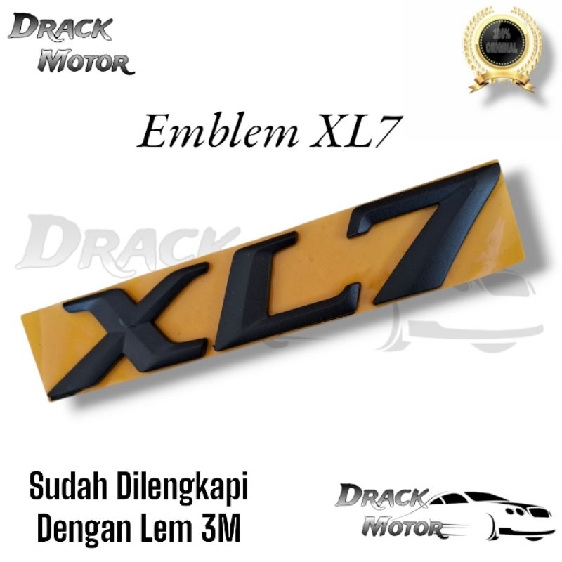 Original Matte Black XL7 ด้านหลังสัญลักษณ์สําหรับ Suzuki XL7