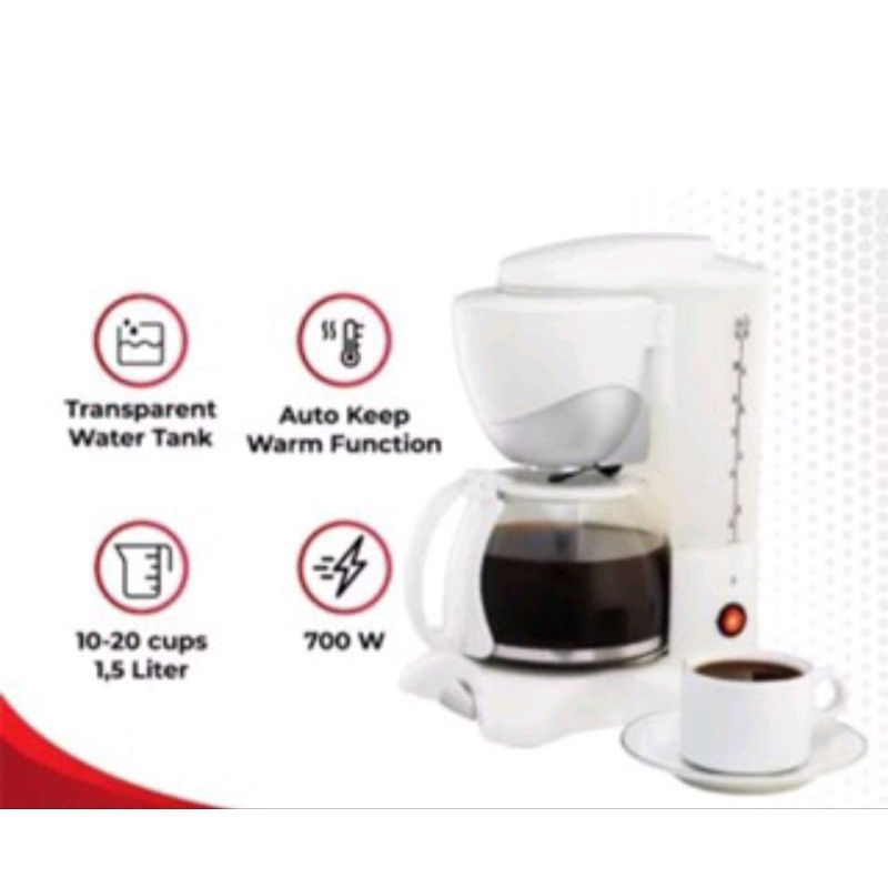 Sharp เครื่องชงกาแฟ HM-80L 1.5 ลิตร