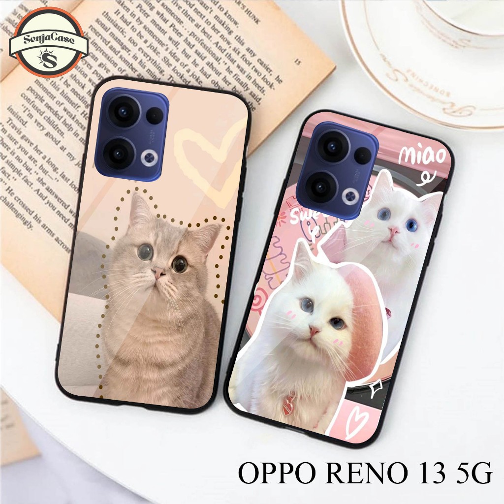 HP SENJACASE SOFTCASE GLASS TYPE 0PP0 RENO 13 5G ใหม่ล่าสุด - Silicone - เคสเคลือบเงา - เคส - ล่าสุด