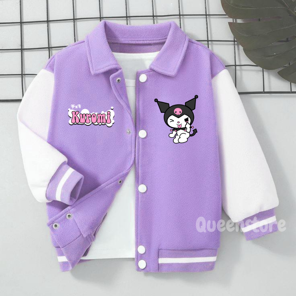คุโรมิ เสื้อแจ็คเก็ตสําหรับเด็กผู้ชาย / เด็กผู้หญิง อายุ 2 3 4 5 6 7 8 9 10 11 12 ปี ตัวแทน เบสบอล เสื้อแจ็กเกต รุ่น