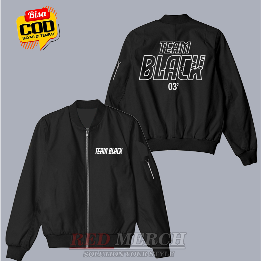 JACKET BOMBER TEAM BLACK MANHWA JIX OUTFIT JOO JAEKYUNG UFC
