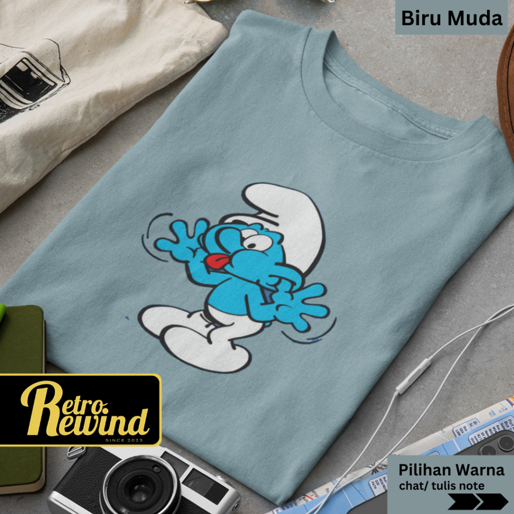Smurf Comic T-Shirt 15 Adult T-Shirt Size S - 7XL Big Size Jumbo and Childrens T-Shirt Size XS - XL 