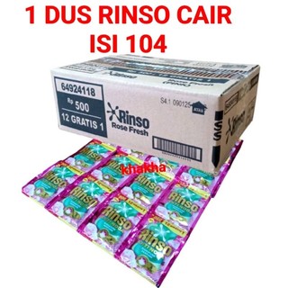 1 DUS RINSO CAIR ISI 104 SC ANTI NODA KEMASAN 500 20G