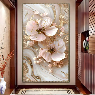 CETAK Wallpaper Stiker Bunga 3d, Wallpaper Dinding Bunga Mawar Terlaris, Wallpaper 3d murah