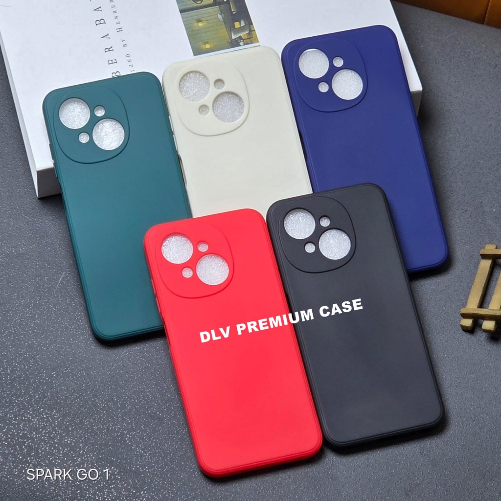 TECNO SPARK GO 1 กรณี MACAROON SQUARE EDGE SOFT CASE LIQUID EDGE TECNO SPARK GO 1 MS-1