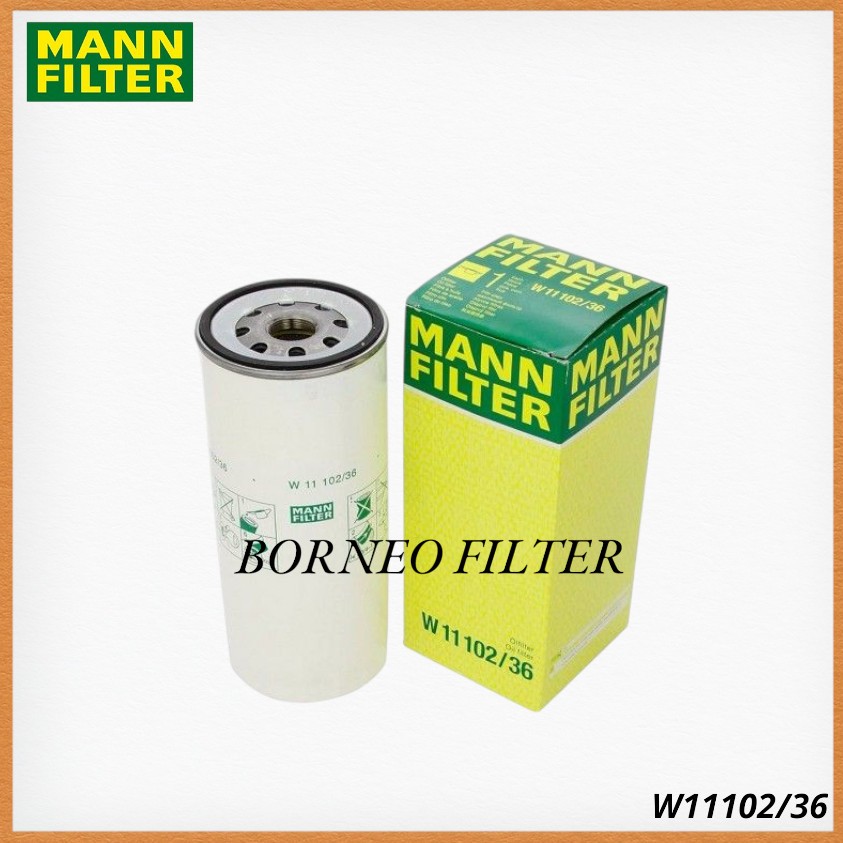 W11102/36 กรองน้ํามันแท้ Mann LF17505 P554004 B76 C-71060 C71060 SFO4666 1R0739 P553191 LF667 C-5510