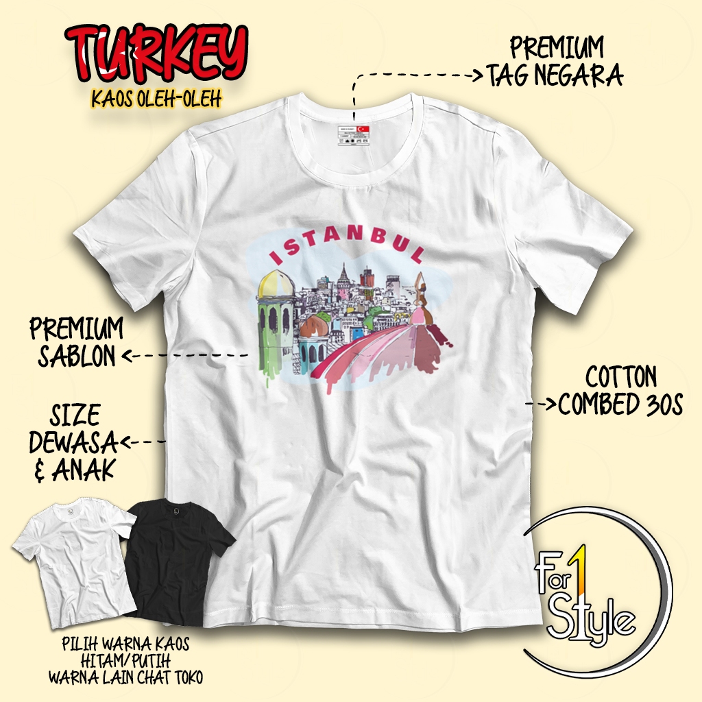 TYPE 05 - เสื้อยืด TURKEY ISTANBUL - เสื้อยืดพรีเมี่ยม TURKEY SOUVENIR - เสื้อยืด ISTANBUL TURKEY