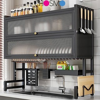 Rak Piring Wastafel Dengan Kabinet Rak Wastafel Cuci Piring Rak Piring Stainless Steel Rak Dapur Multifungsi Dengan Aksesoris