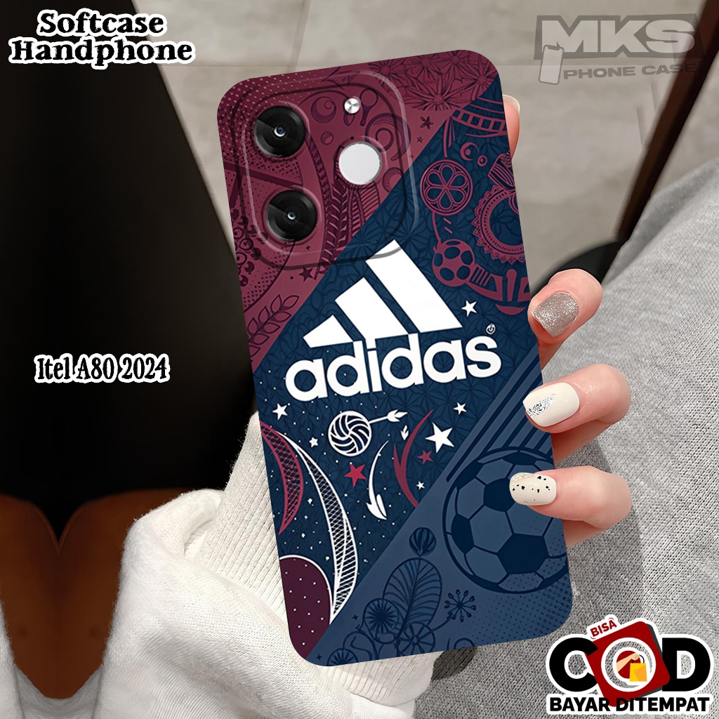 เคส ITEL A80 - ADIDAS Motif - เคสมือถือ - ITEL A80 Softcase - เคส ITEL HP