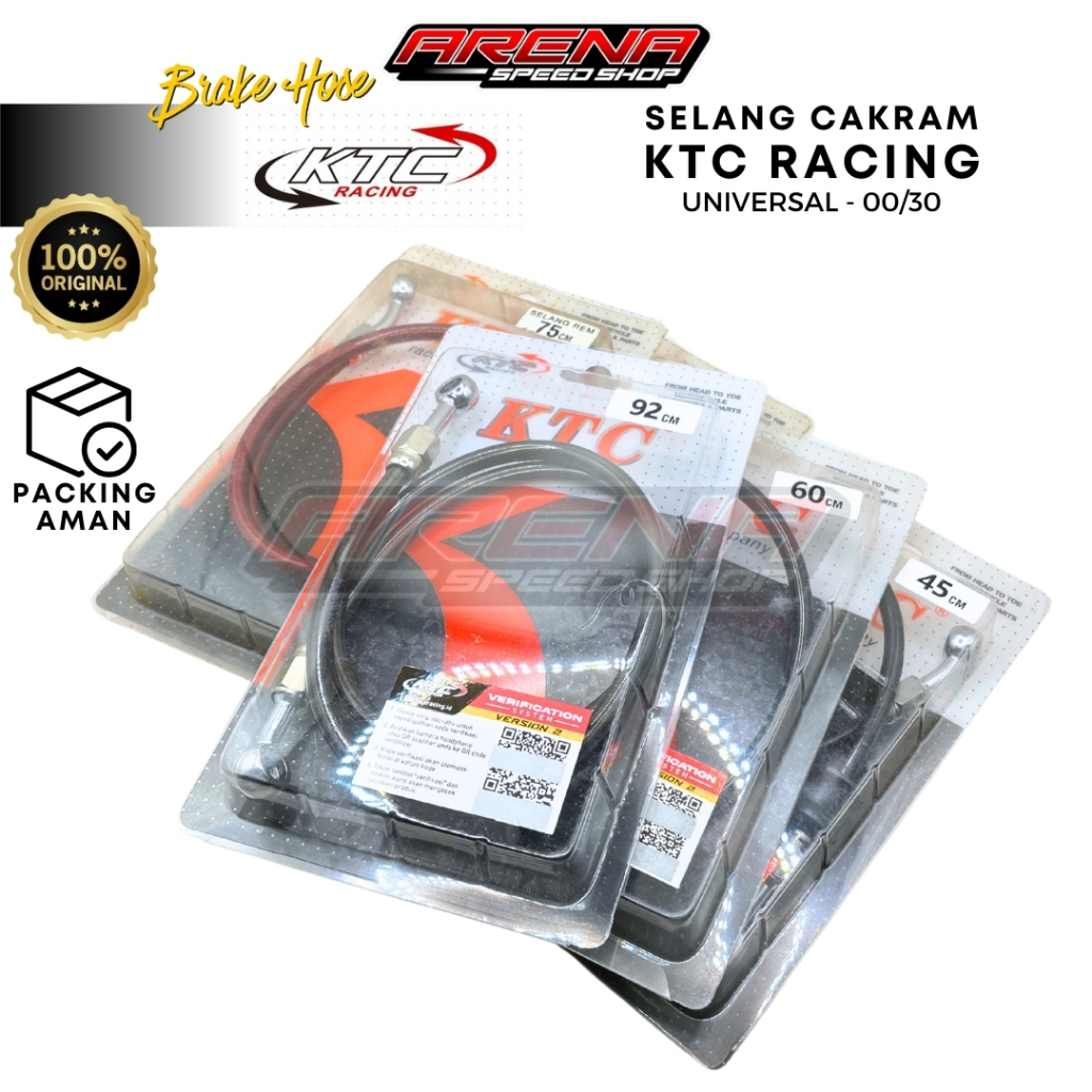 KTC Racing สายเบรค - 00 30 Universal / สายเบรคดิสหน้าหลัง Original KTC Racing