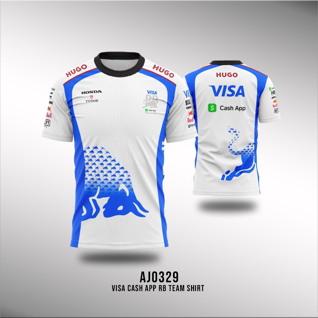 F1 Visalux Cash App RB Team Shirt 2025 เสื้อเจอร์ซีย์ระดับพรีเมียม AJ0329