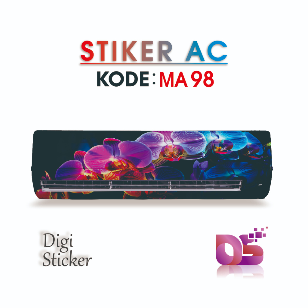 Premium AC Sticker Premium Elegant Floral Motif Sticker Digi Sticker MA95-99