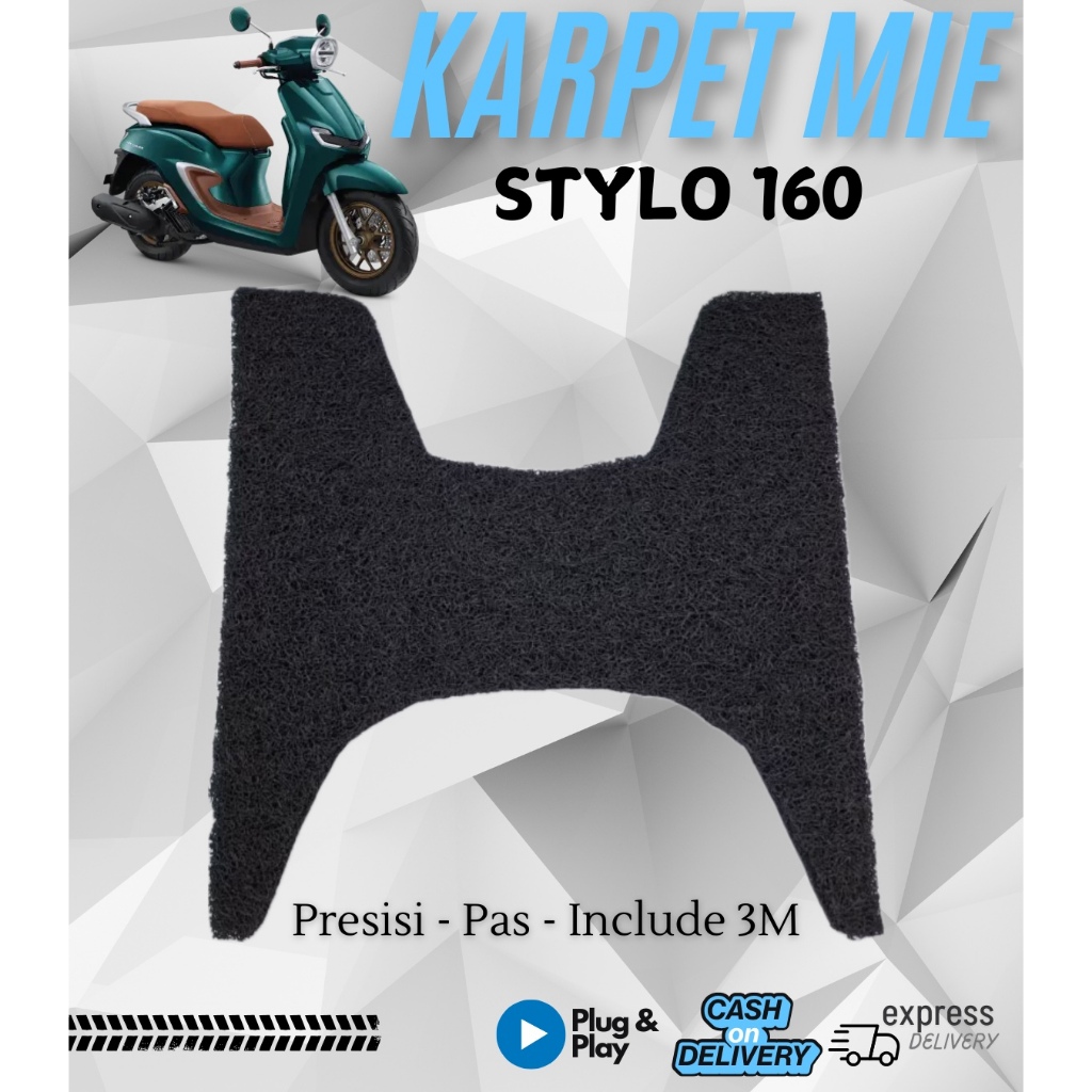 Stylo 160 พรมเช็ดเท้า พรม Stylo 160 Step พรมปูพื้น Stylo 160 Bordes พรม Honda Stylo 160