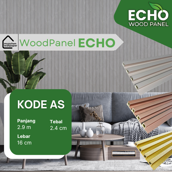 ECHO WALL PANEL WPC / GRID WALLPANEL / WPC PANEL ECHO CODE AS