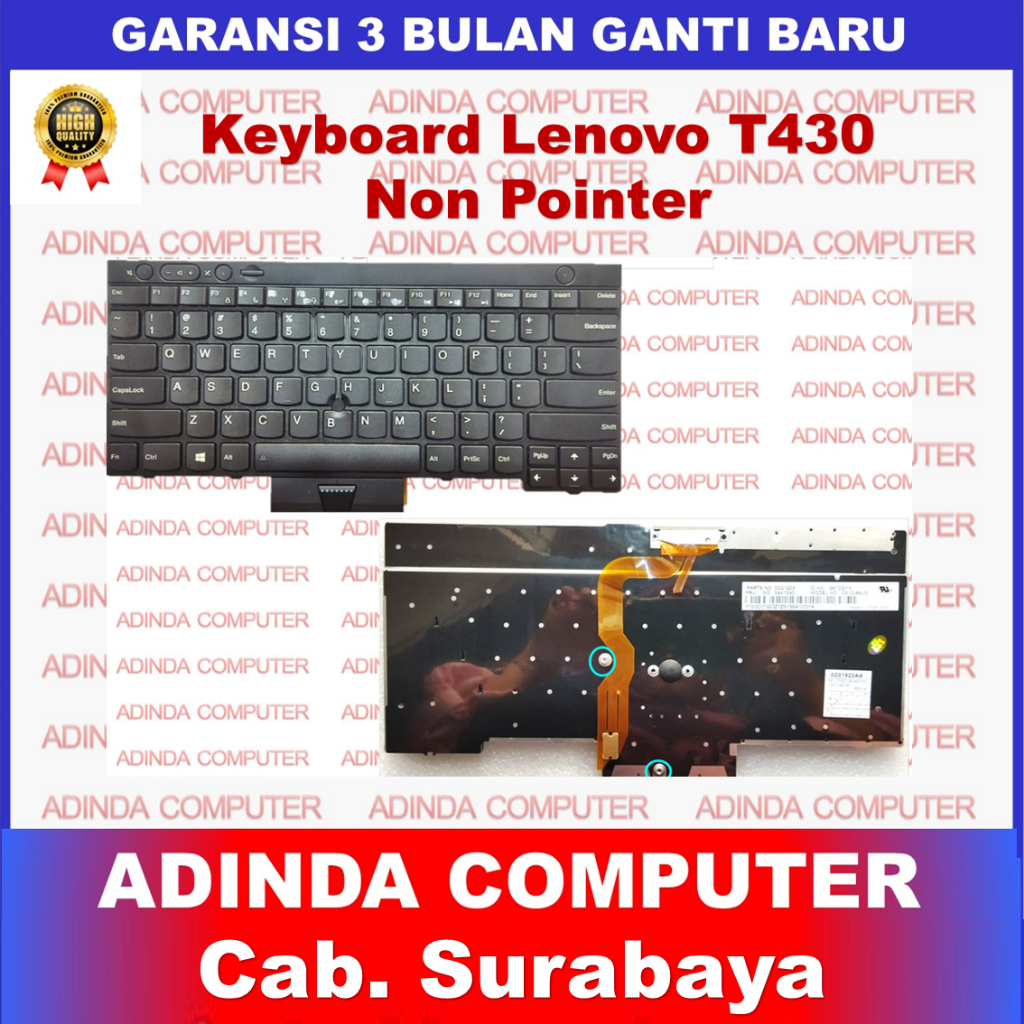 แป้นพิมพ์ Lenovo Thinkpad T430 X230i X230t W530 L430 L530