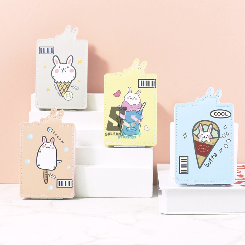 กระจกพับสแตนเลสพร้อมฝาปิดหนัง OCT 24-87