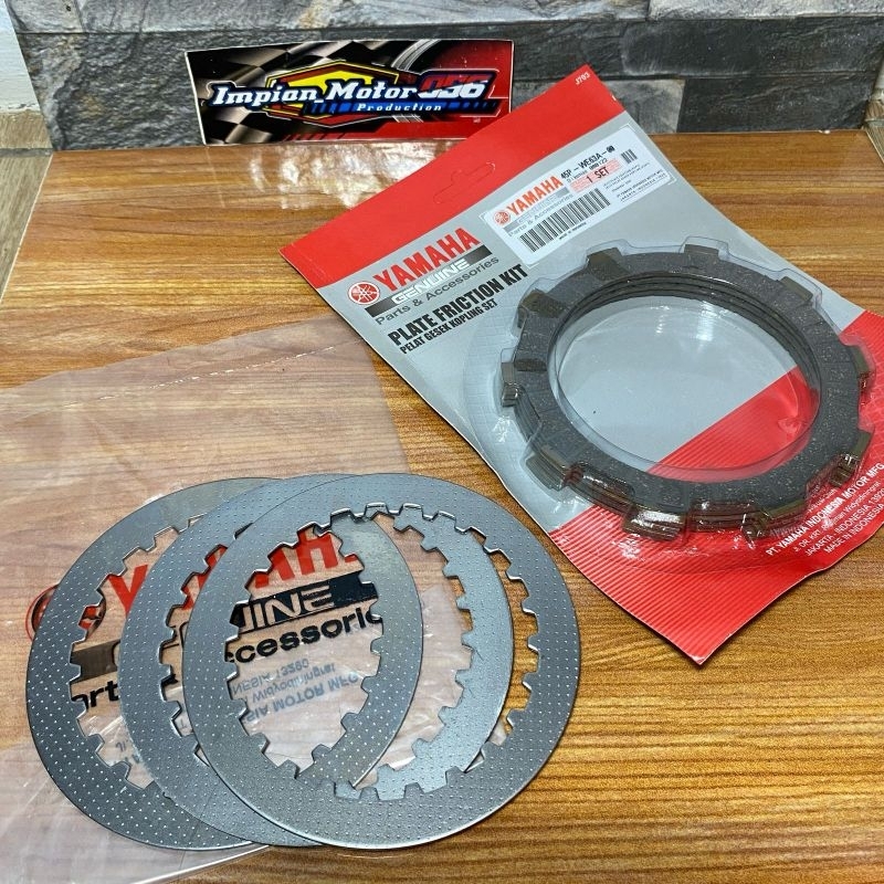45P ชุดซับคลัทช์ + แผ่นแรงเสียดทานเหล็กสําหรับ Yamaha Byson Vixion NVA Jupiter MX king R15 รถมอเตอร์ไซด์