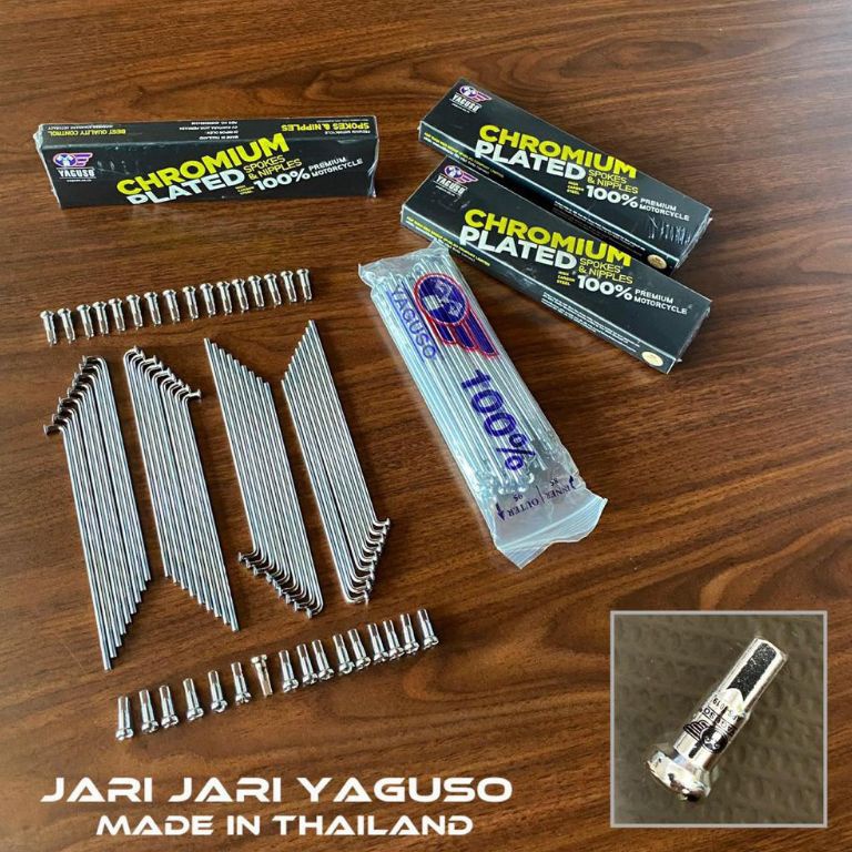 CODE J95X Spokes Stainless chrome Yaguso TDR รุ่น Original Thailand แหวน 17 14 18