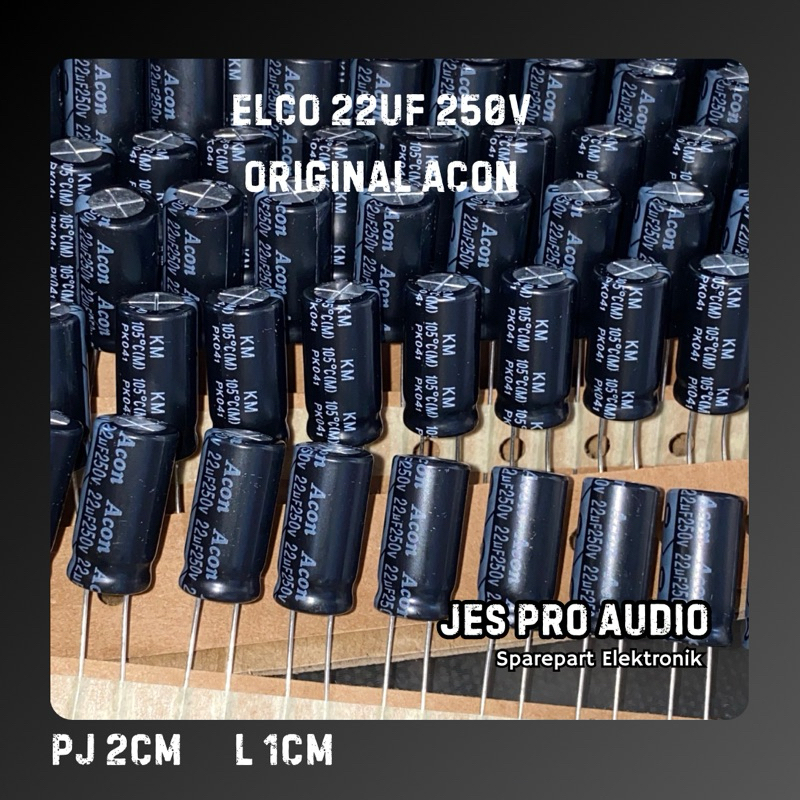 ELCO 22UF 250V ต้นฉบับ ACON