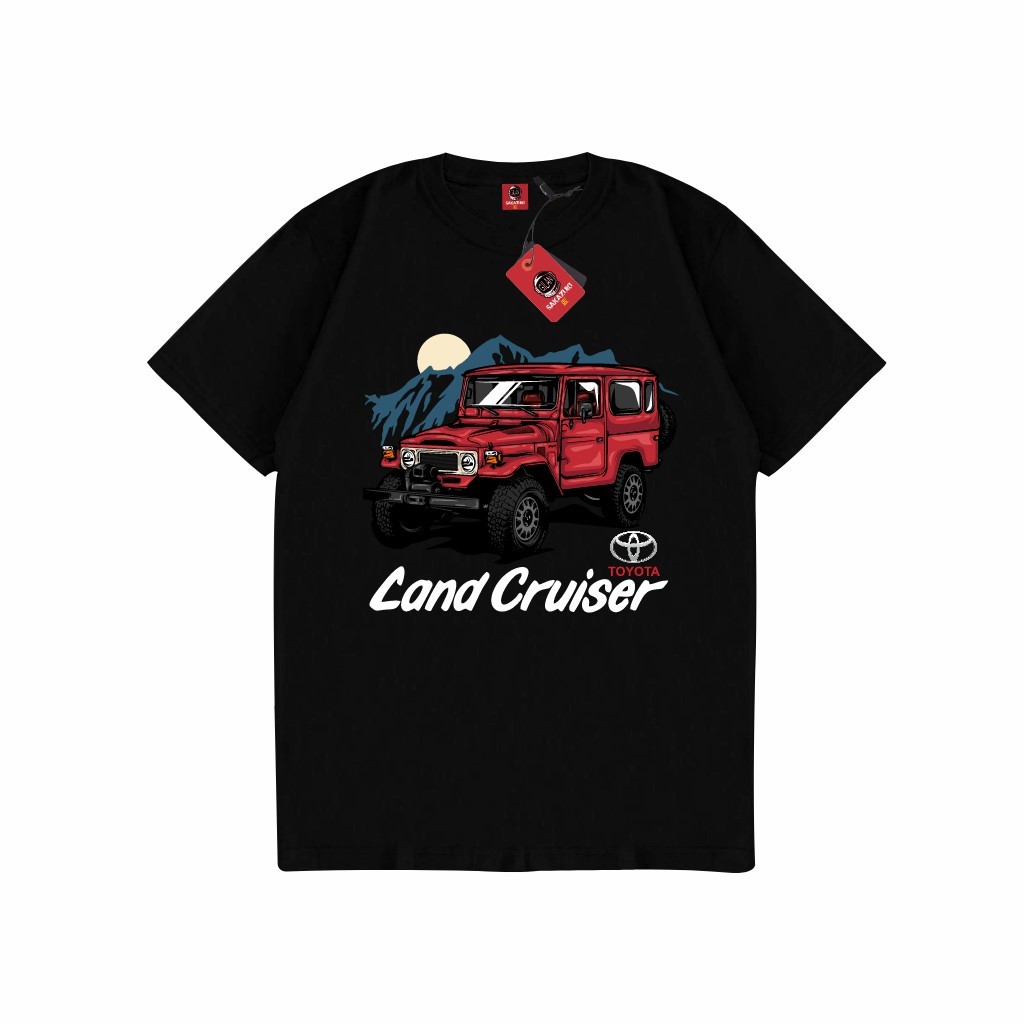 GILAN เสื้อยืด Distro รถ Unisex ภาพ FJ 40 TOYOTA LAND CRUISER JEEP OFF ROAD FJ40
