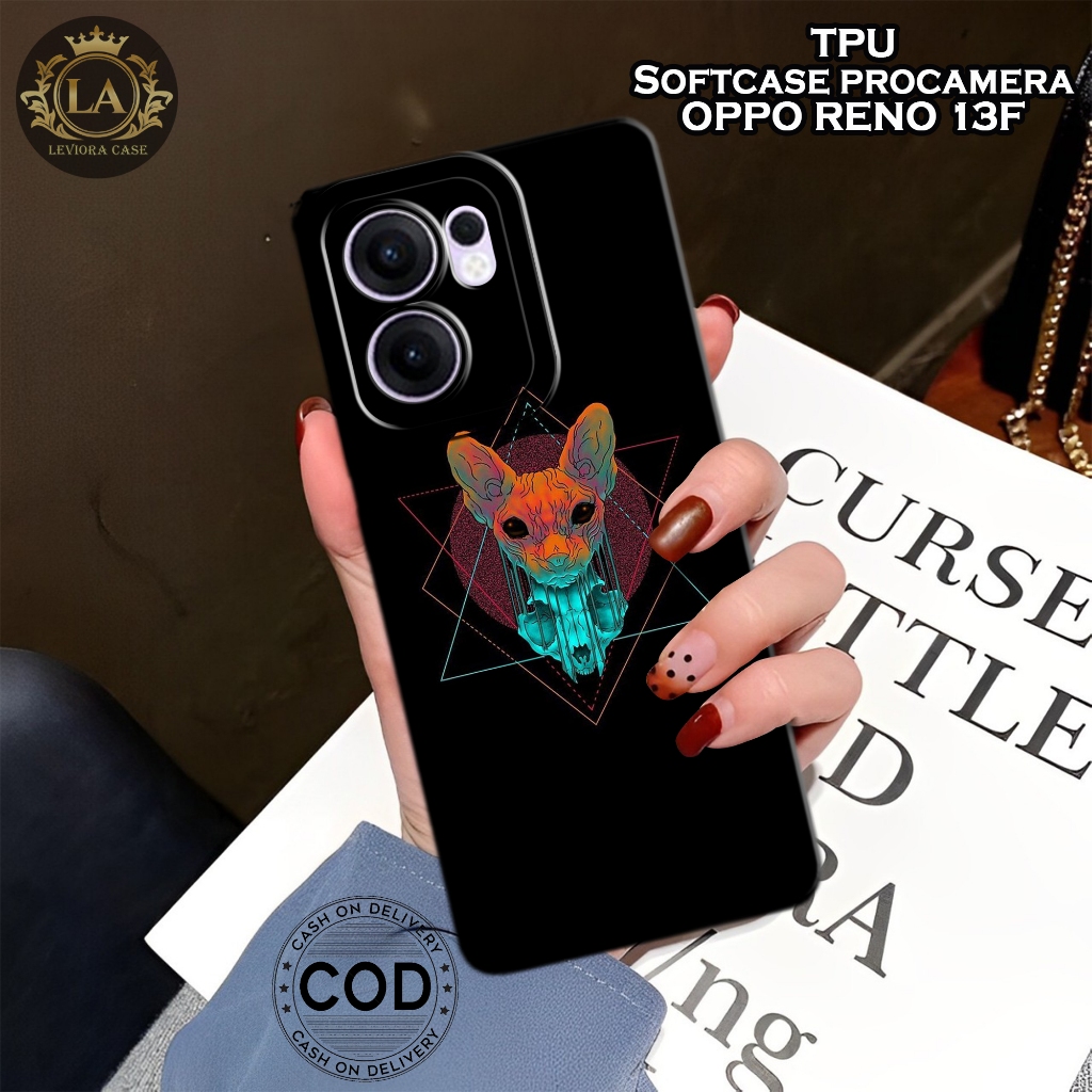 เคส HP ล่าสุด Oppo Reno 13F 2025 - เคส Leviora - เคสแฟชั่นสีดํา - Oppo Reno 13F 2025 Softcase - เคสก
