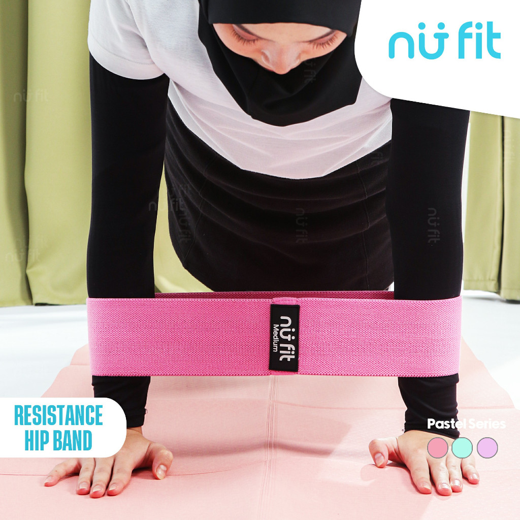 Nu Fit - Resistance Hip Band - Hip Resistance Band - Hip Band - Booty Band - Squat Band - Yoga Hip