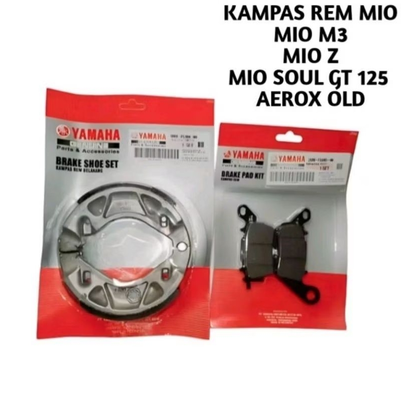 ผ้าเบรคหน้าและหลัง 1 ชุดสําหรับ Mio m3 Mio z Mio s foul gt 125 aerox 155
