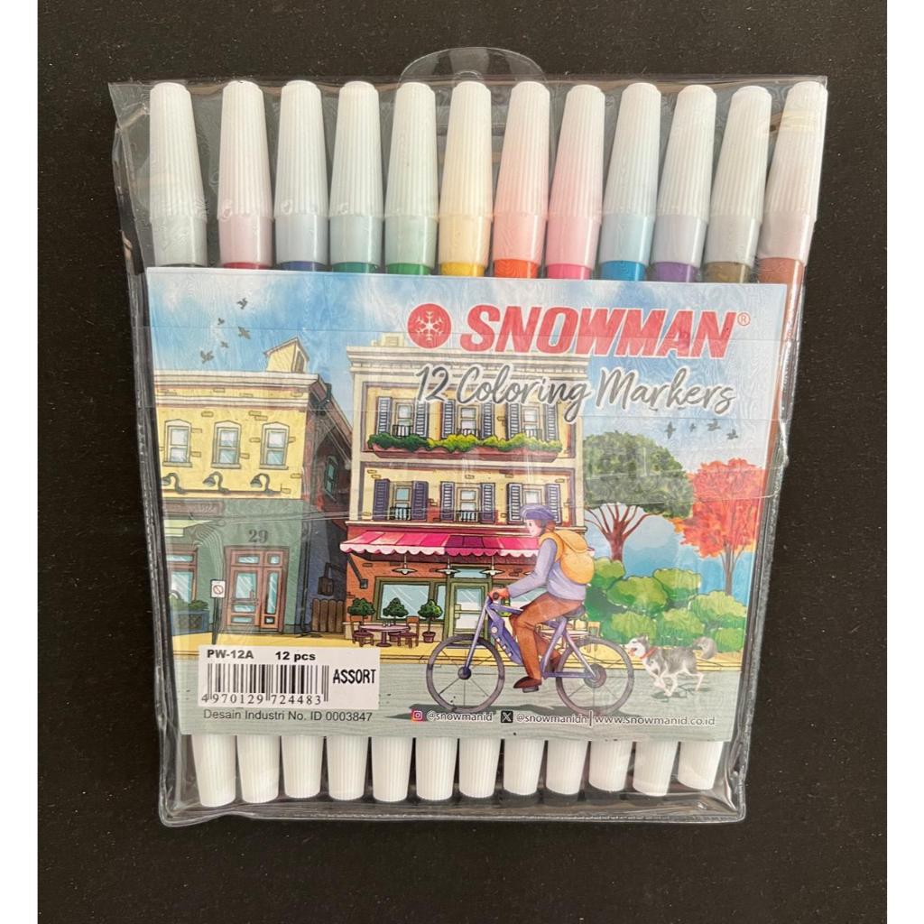Panda Shop Snowman Markers 12 สี