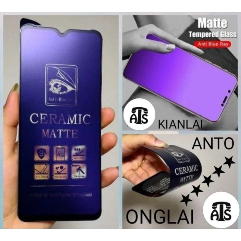 Ceramics Blue Matte Handphone Samsung A01 A02 A03 A04 A05 A06 A10 A11 A12 A13 A14 A15 A16 A17 A18 A2