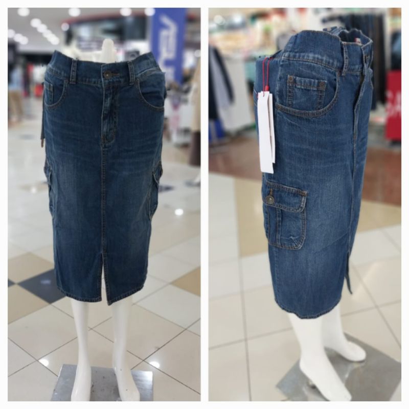 กระโปรงคาร์โก้ยีนส์ AKO