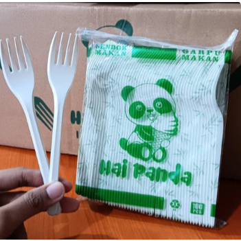 : PLASTIC SPOON - ส้อมทานอาหารยาวสีดํา FORK /